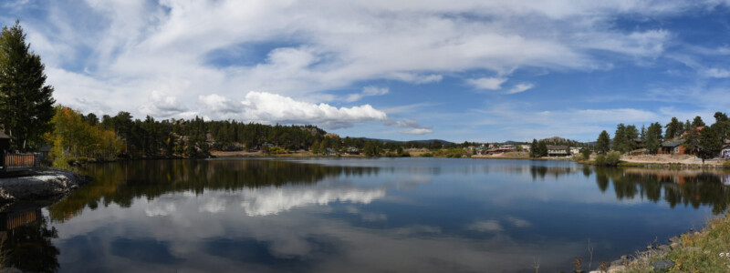 Panoramic Photo of Ramona Lake in Red Feather Lakes, US