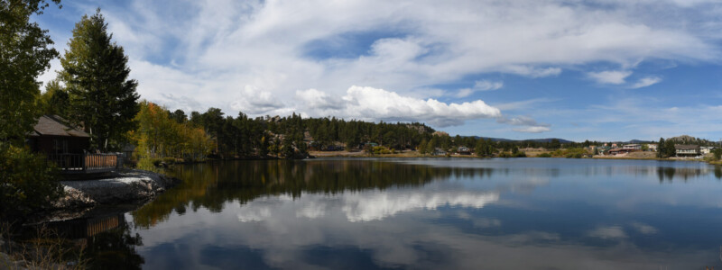 Panoramic Photo of Ramona Lake in Red Feather Lakes, US